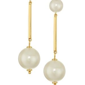 Kate Spade Earrings - Linear Drop Pearl